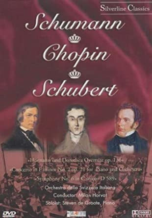 Schumann, Chopin, Schubert: Concerto in F minor No.2 op.21 for Piano and Orchestra (1DVD) (kissé karcos példány)