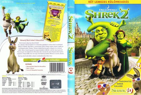 Shrek 2. / Shrek 3D (2DVD) (kétlemezes különkiadás) (DreamWorks)  (karcos példány)