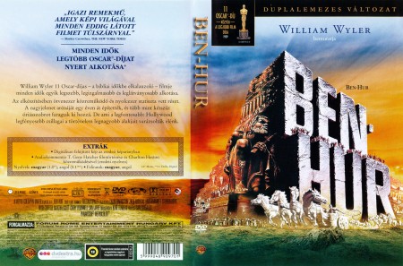 Ben-Hur (1959) (2DVD) (Charlton Heston) (Oscar-díj) (szinkron) (nagyon karcos) (könyvtári példány) (borítón pecsét, matricák jelzésekkel)