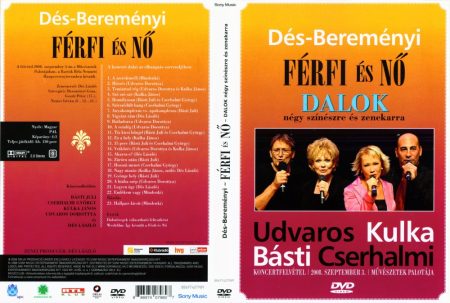 Dés László - Bereményi Géza: Férfi És Nő Dalok (1DVD) (Udvaros Dorottya - Kulka János - Básti Juli - Cserhalmi György) 