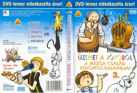 Mézga család - Üzenet a jövőből - A Mézga család különös kalandjai 3. (1DVD) - papírtokos ( a fotó csak reklám !!!!)