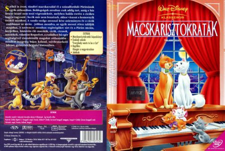 Macskarisztokraták (1DVD) (The Aristocats) (Disney) (fotó csak reklám )( kissé karcos példány)