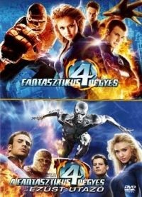 Fantasztikus négyes 1., A (2005) / Fantasztikus négyes 2. - Az Ezüst Utazó, A (2007) (2DVD) (Marvel) (karcos példány) (könyvtári példány) (borytón pecsét, matricák jelzésekkel)