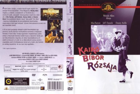 Kairó bíbor rózsája (1DVD) (Woody Allen) (szinkron) (nagyon karcos lemez) (könyvtári példány) (borítón pecsét, matricák jelzésekkel)