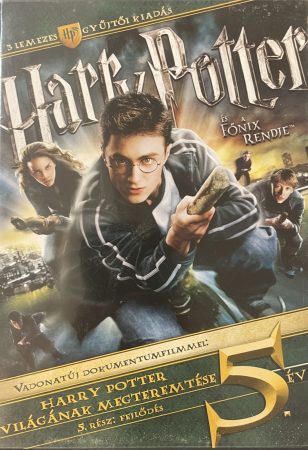 Harry Potter 5. - A  Főnix rendje (3DVD) (2011) (gyűjtői kiadás) (egyik lemez kissé karcos)