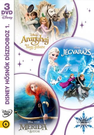 Disney hősnők 1. - Díszdoboz (Aranyhaj és a nagy gubanc/ Merida, a bátor/Jégvarázs) (3DVD) (2014)