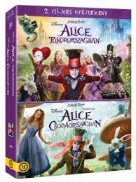 Alice Csodaországban / Alice Tükörországban 2 Filmes gyűjtemény (2 DVDBox) (Disney) (Tim Burton)  ( Johnny Depp, Anne Hathaway) (2010)