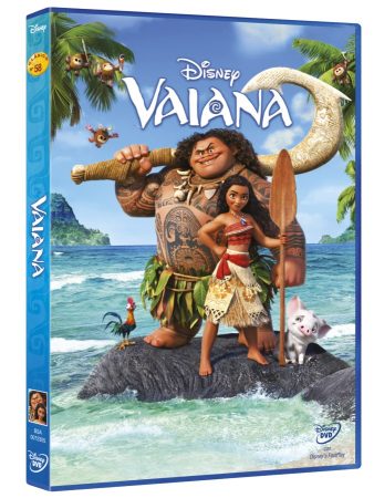 Vaiana (1DVD) (Disney) (karcos példány) (könyvtári példány) (borítón pecsét, matricák jelzésekkal)