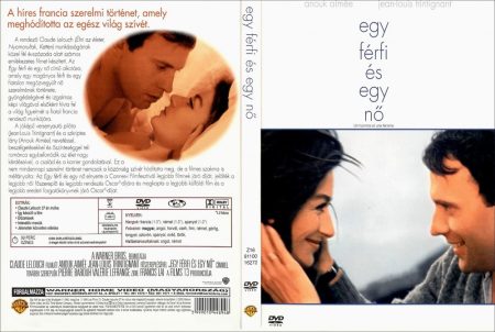 Egy férfi és egy nő (1DVD) (Oscar-díj) (lengyel könyves kiadás, magyar felirattal)  (a fotó csak reklám!)