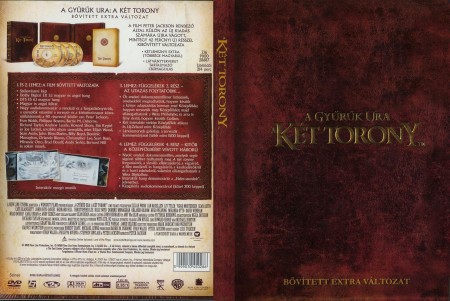 Gyűrűk Ura 2., A - A két torony (4DVD box) (bővített, extra változat) (digipack) (DVD díszkiadás) (Oscar-díj) (új, fóliás példány)